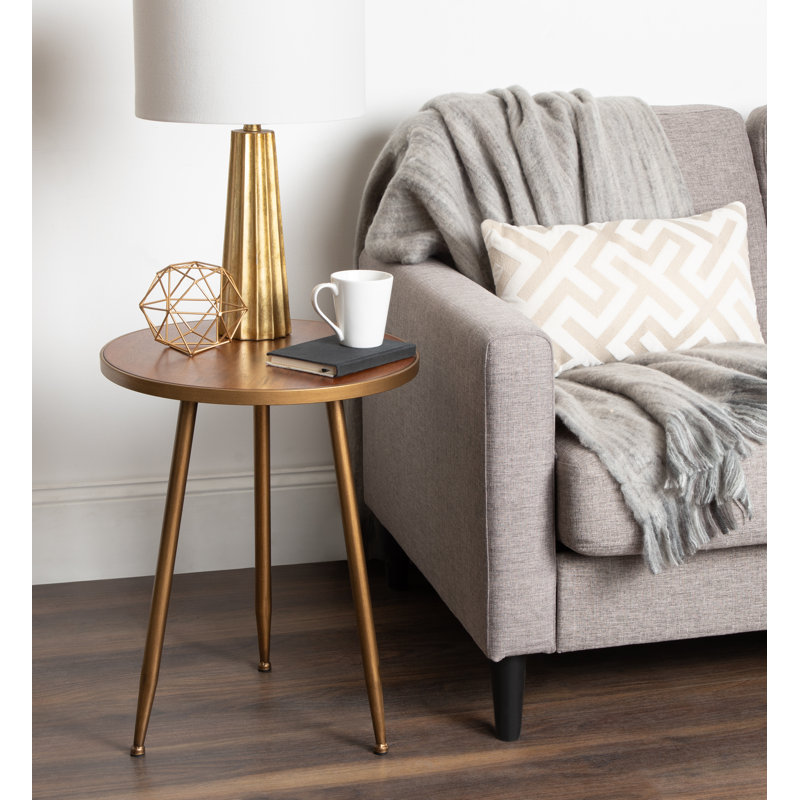 wood and metal end table Amazing Design Ideas For Your Small Living Room
